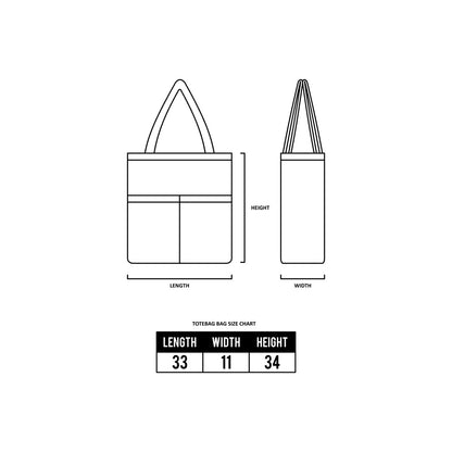 Lucas and Sons Orion TB1 Khaki Cordura Tote Bag 33 x 11 x 34