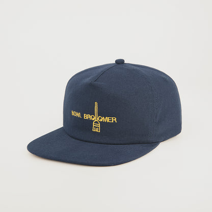 Lucas and Sons Broomer Navy Cotton Snapback Hat