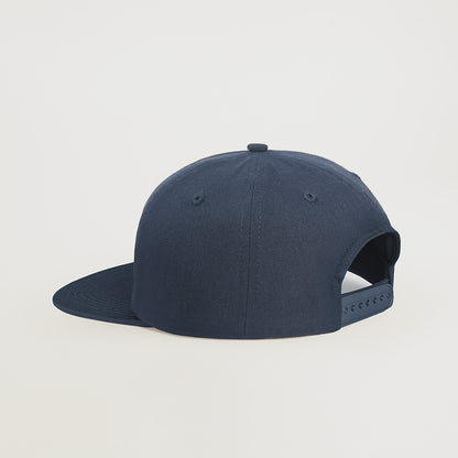 Lucas and Sons Broomer Navy Cotton Snapback Hat