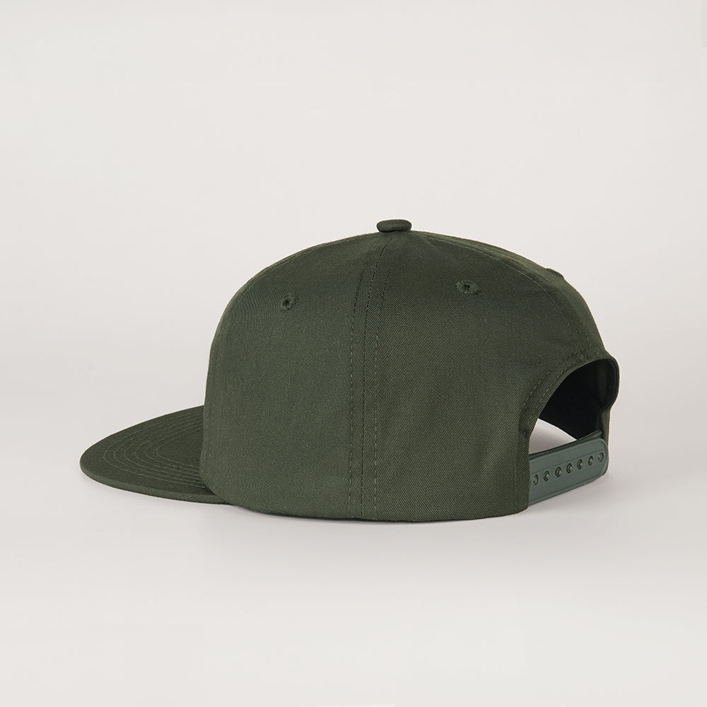 Lucas and Sons Broomer Olive Cotton Snapback Hat