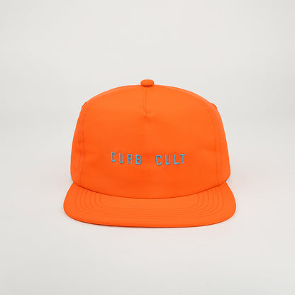 Lucas and Sons Curb Cult Orange Polyester Snapback Hat