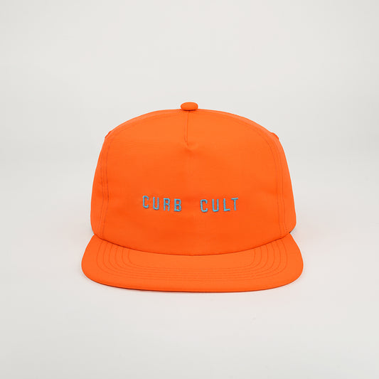 Lucas and Sons Curb Cult Orange Polyester Snapback Hat