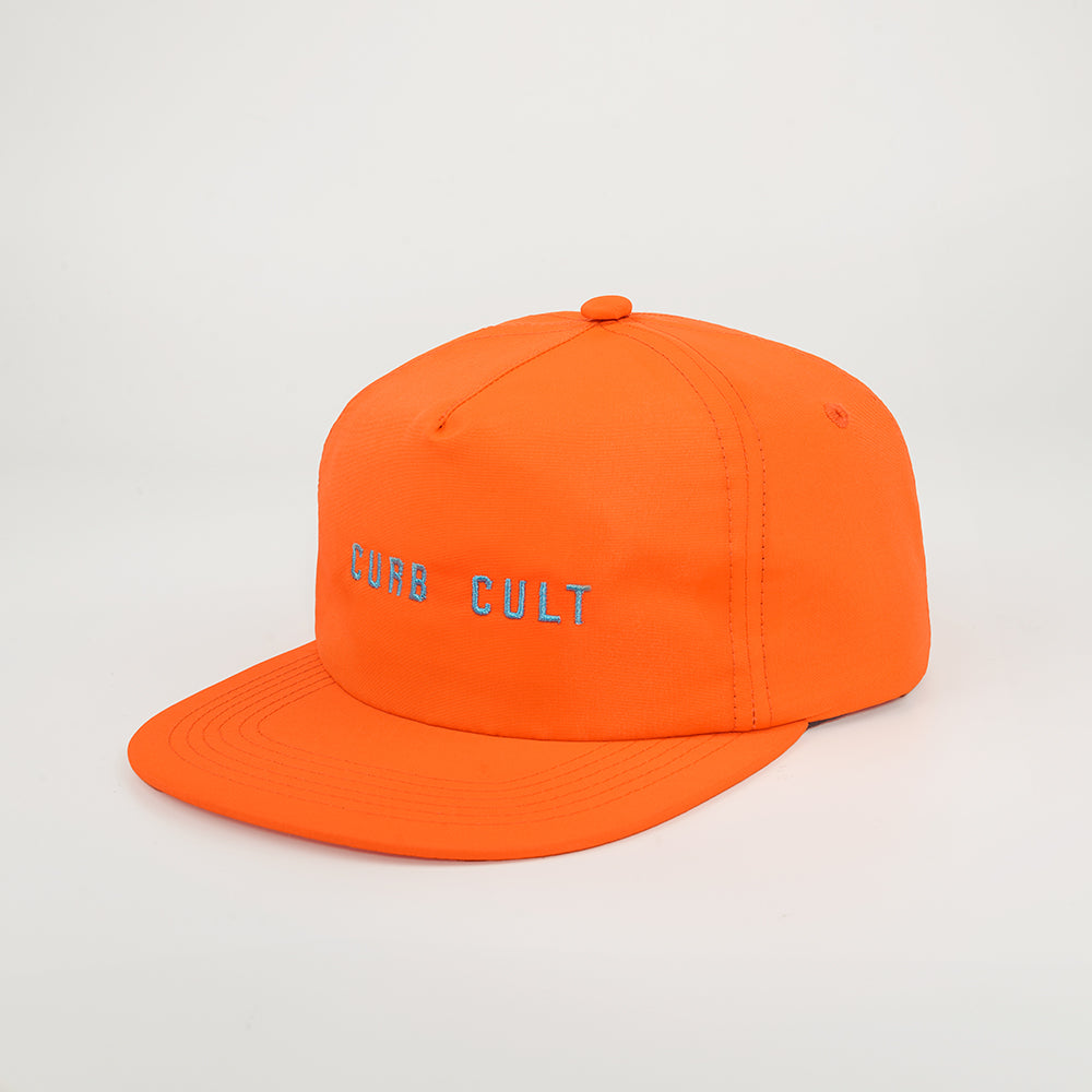 Lucas and Sons Curb Cult Orange Polyester Snapback Hat