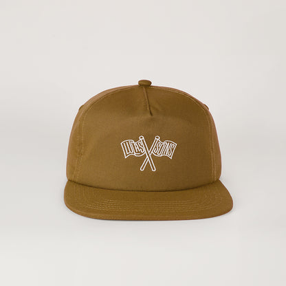 Lucas and Sons Bennett Flag Caramel Cotton Snapback Hat