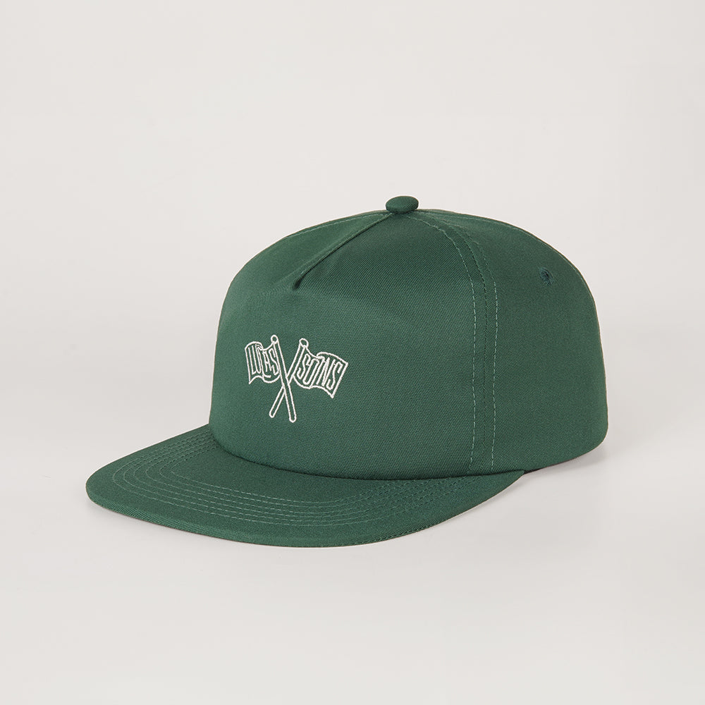 Lucas and Sons Bennett Flag Green Cotton Snapback Hat