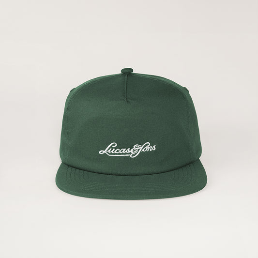 Lucas and Sons Alvin Font Green Cotton Snapback Hat