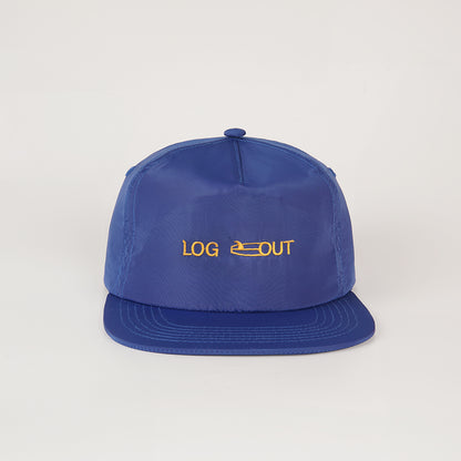 Lucas and Sons Logout Blue Polyester Snapback Hat