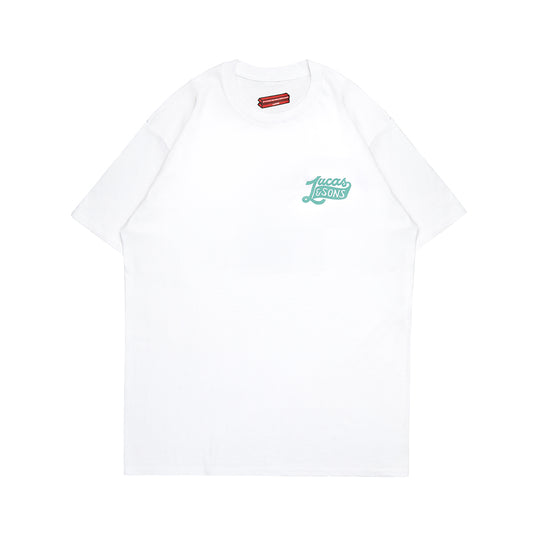 Lucas and Sons Lucas Type Neon White Heavy Cotton T-Shirt