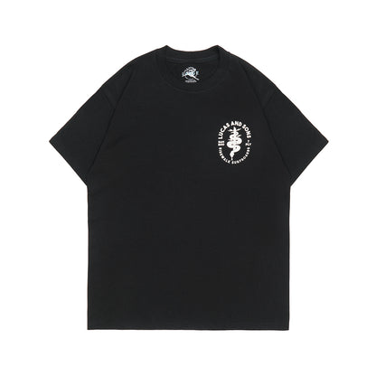 Lucas and Sons Snake Black Soft Cotton T-Shirt
