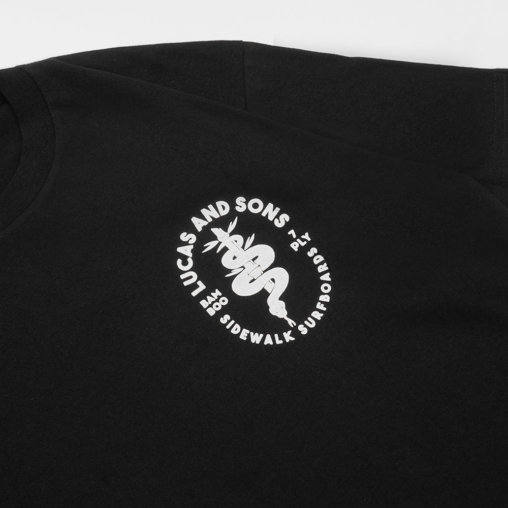 Lucas and Sons Snake Black Soft Cotton T-Shirt