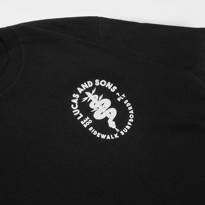 Lucas and Sons Snake Black Soft Cotton T-Shirt