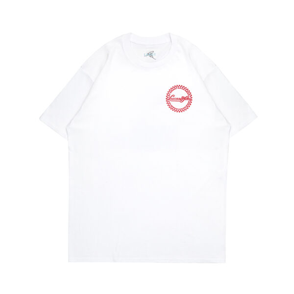 Lucas and Sons Circle White Heavy Cotton T-Shirt - Image 2
