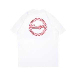 Lucas and Sons Circle White Heavy Cotton T-Shirt
