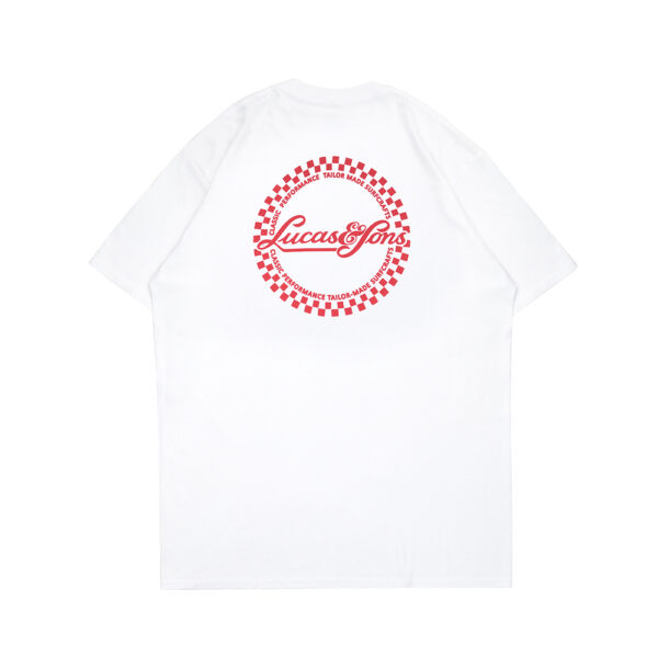 Lucas and Sons Circle White Heavy Cotton T-Shirt