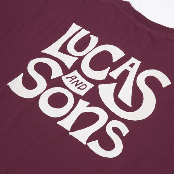 Lucas and Sons Dog Surf Maroon Soft Cotton T-Shirt - Image 4