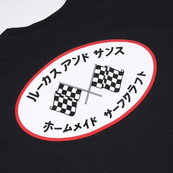 Lucas and Sons Flag Oval Black Heavy Cotton T-Shirt - Image 4