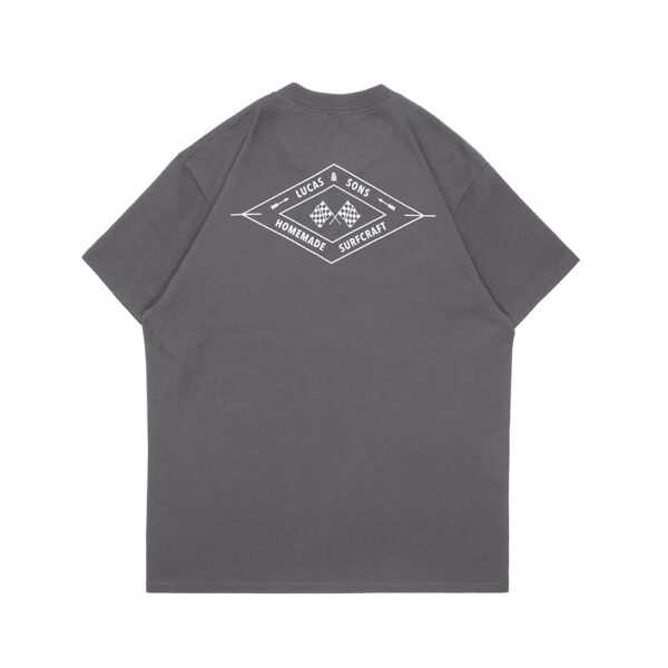 Lucas and Sons Flag Charcoal Soft Cotton T-Shirt - Image 3