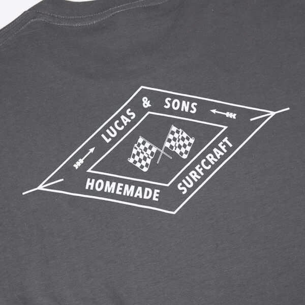 Lucas and Sons Flag Charcoal Soft Cotton T-Shirt - Image 5