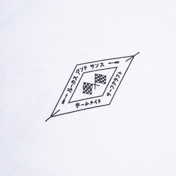 Lucas and Sons Flag White Heavy Cotton T-Shirt - Image 4
