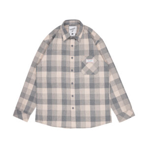 Lucas and Sons Goten Flannel Grey Cream Flannel Shirts