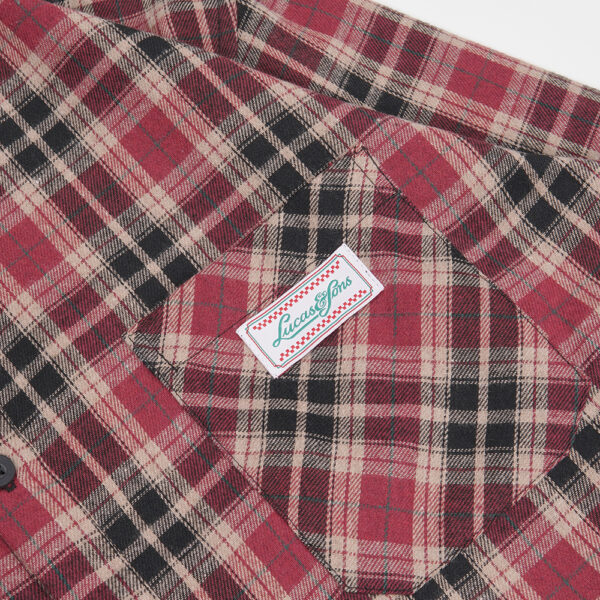 Lucas and Sons Touya Flannel Black Red Flannel Shirts - Image 4
