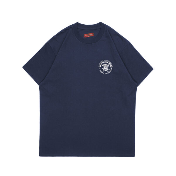 Lucas and Sons Bamboo Dog Navy Heavy Cotton T-Shirt