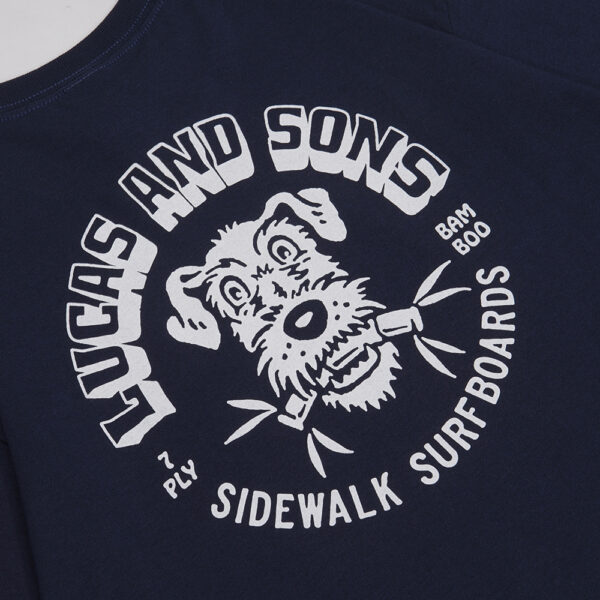 Lucas and Sons Bamboo Dog Navy Heavy Cotton T-Shirt - Image 4