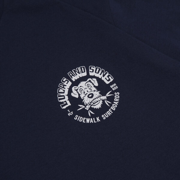 Lucas and Sons Bamboo Dog Navy Heavy Cotton T-Shirt - Image 5