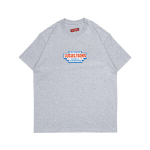 Lucas and Sons Race Red Sport Grey Heavy Cotton T-Shirt
