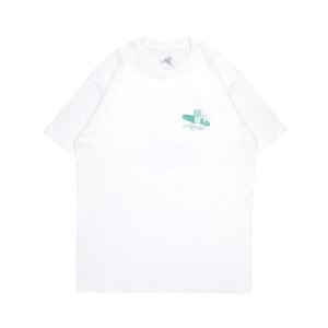 Lucas and Sons Dog Surf White Soft Cotton T-Shirt