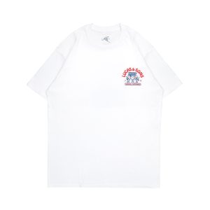 Lucas and Sons Dog Trio White Heavy Cotton T-Shirt