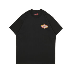 Lucas and Sons Surf Hexagon Black Heavy Cotton T-Shirt