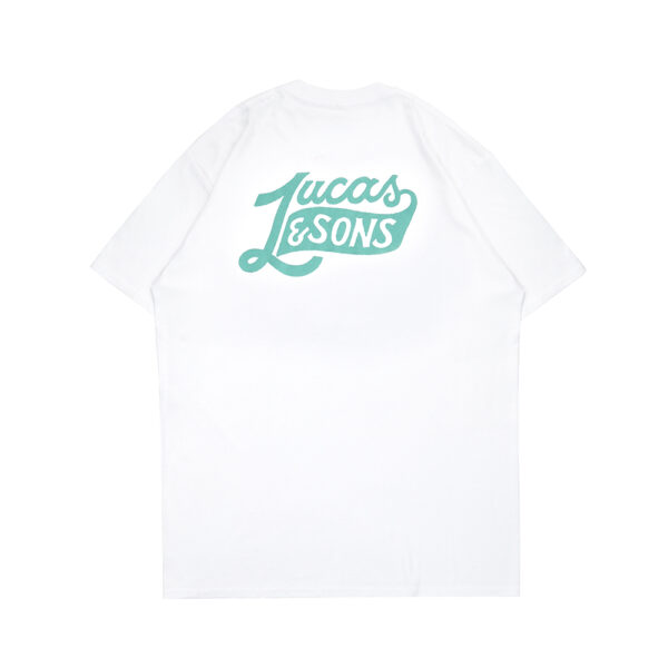 Lucas and Sons Lucas Type Neon White Heavy Cotton T-Shirt - Image 3