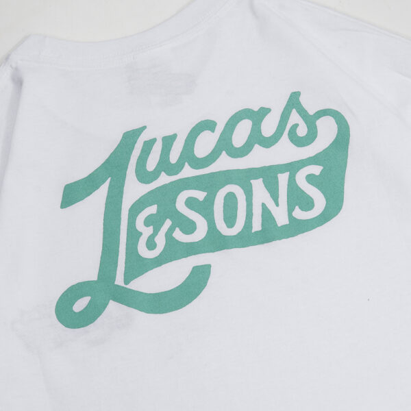 Lucas and Sons Lucas Type Neon White Heavy Cotton T-Shirt - Image 4