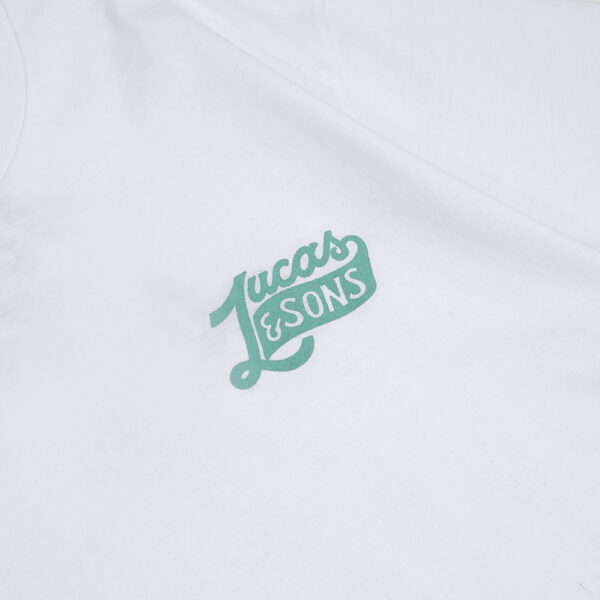 Lucas and Sons Lucas Type Neon White Heavy Cotton T-Shirt - Image 5