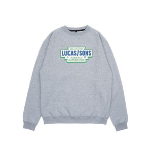 Lucas and Sons Race Grn Crew Misty Fleece Crewneck Sweater