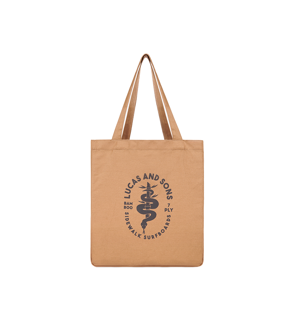 Lucas and Sons Snake TB3 Caramel Canvas Tote Bag 33 x 11 x 34 - Image 4