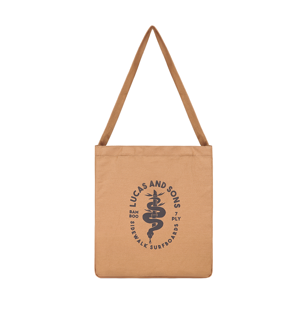 Lucas and Sons Snake TB3 Caramel Canvas Tote Bag 33 x 11 x 34 - Image 2