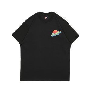 Lucas and Sons SSSC SUNSET Black Soft Cotton T-Shirt