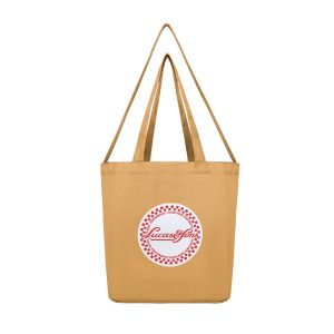 Lucas and Sons CIRCLE CVS Caramel Canvas Totebag